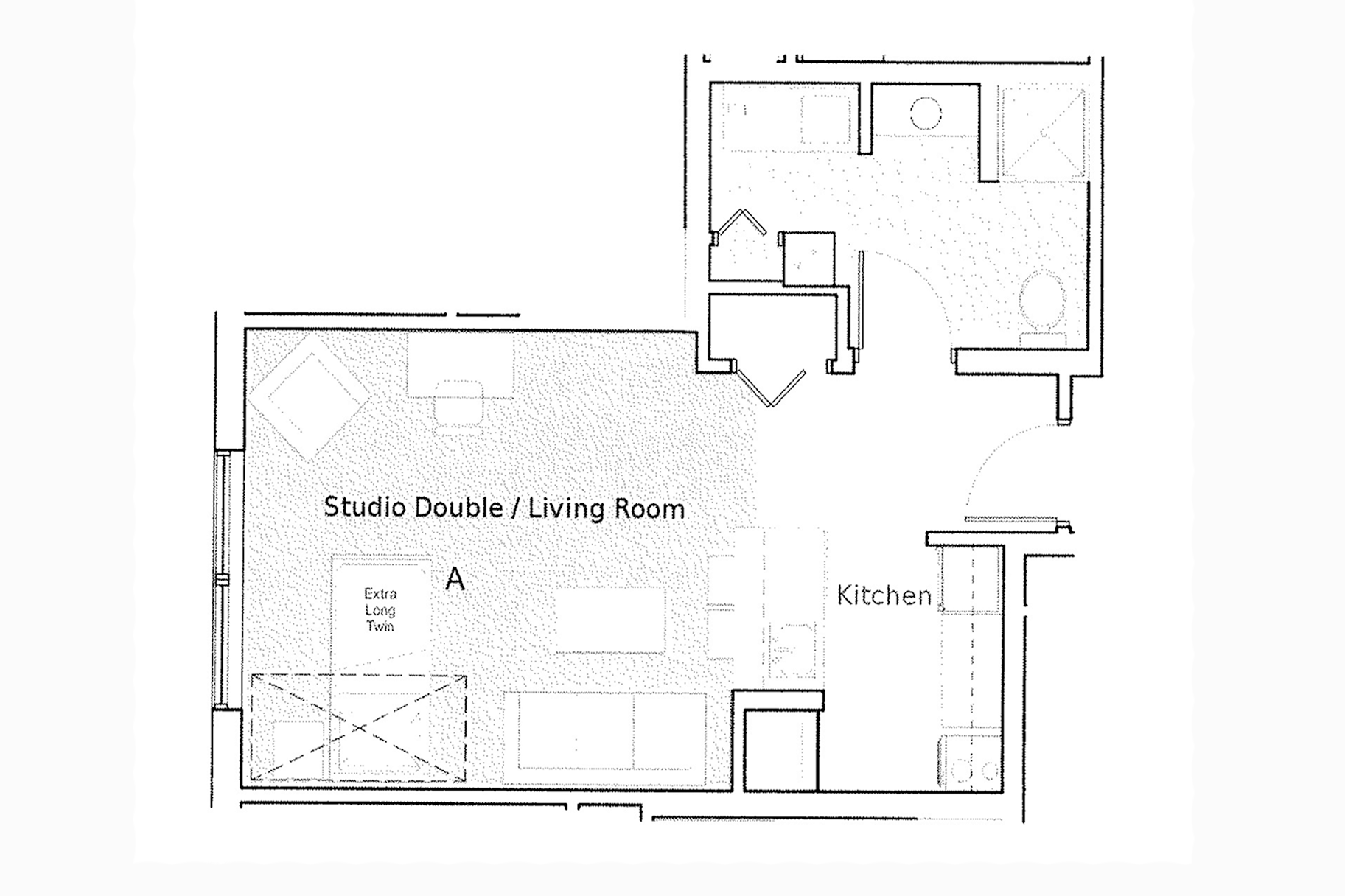 Studio Apartment Layout for 318