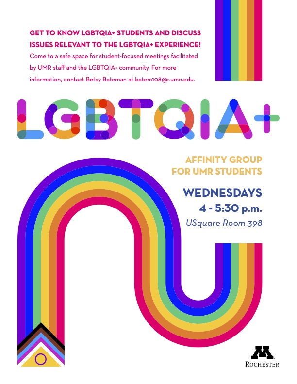 LGBTQIA+ Affinity Group Flyer