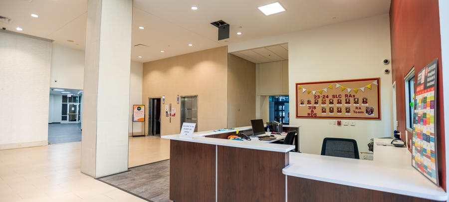 Front desk of Student Life Center