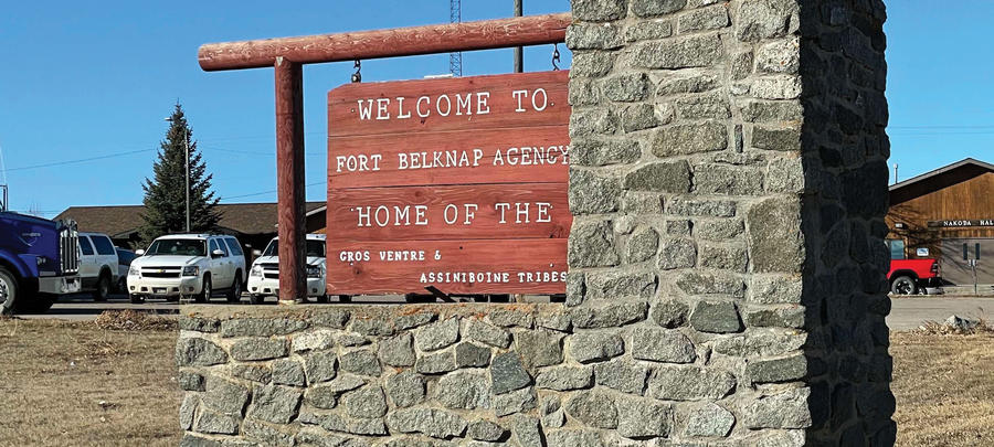 Sign of Fort Belknap Agency